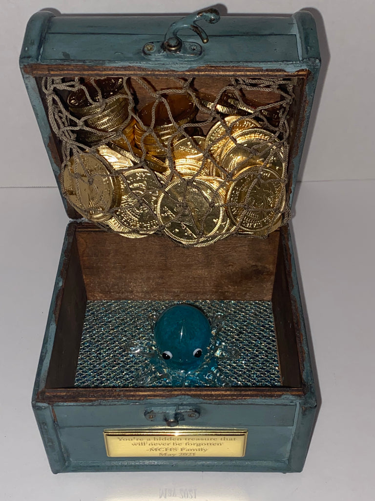 Engraved Square Treasure Chest
