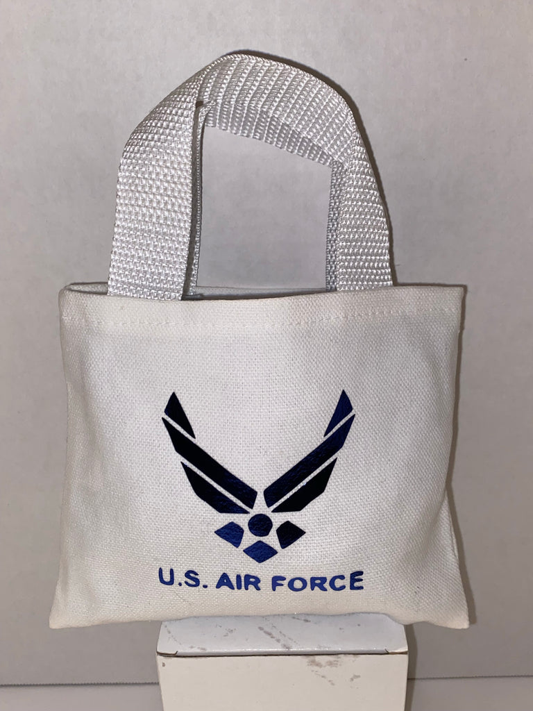 Mini White U S Air Force Tote Bag